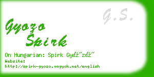 gyozo spirk business card